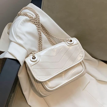 

Small PU Leather Crossbody Bags For Women 2020 Elegant Chain Shoulder Handbags Female Travel Fashion Cross Body Bag