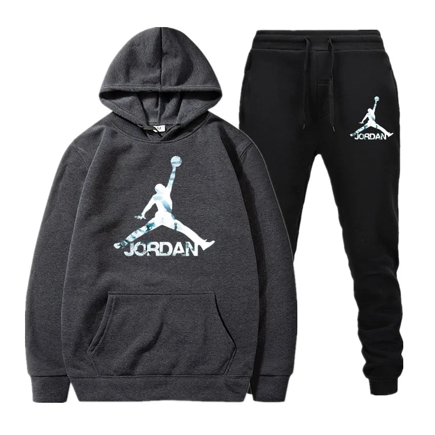 Новая мужская толстовка с капюшоном Теплый спортивный костюм Jordan 23 спортивная мужская толстовка с капюшоном - Цвет: Darkgray black3940