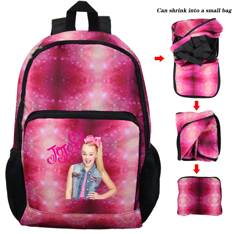 photo colour Дети Jojo Siwa рюкзак для девочек школьная сумка супер звезда школьный персональный книга сумки печать mochila большой емкости Bolsa - Цвет: photo colour