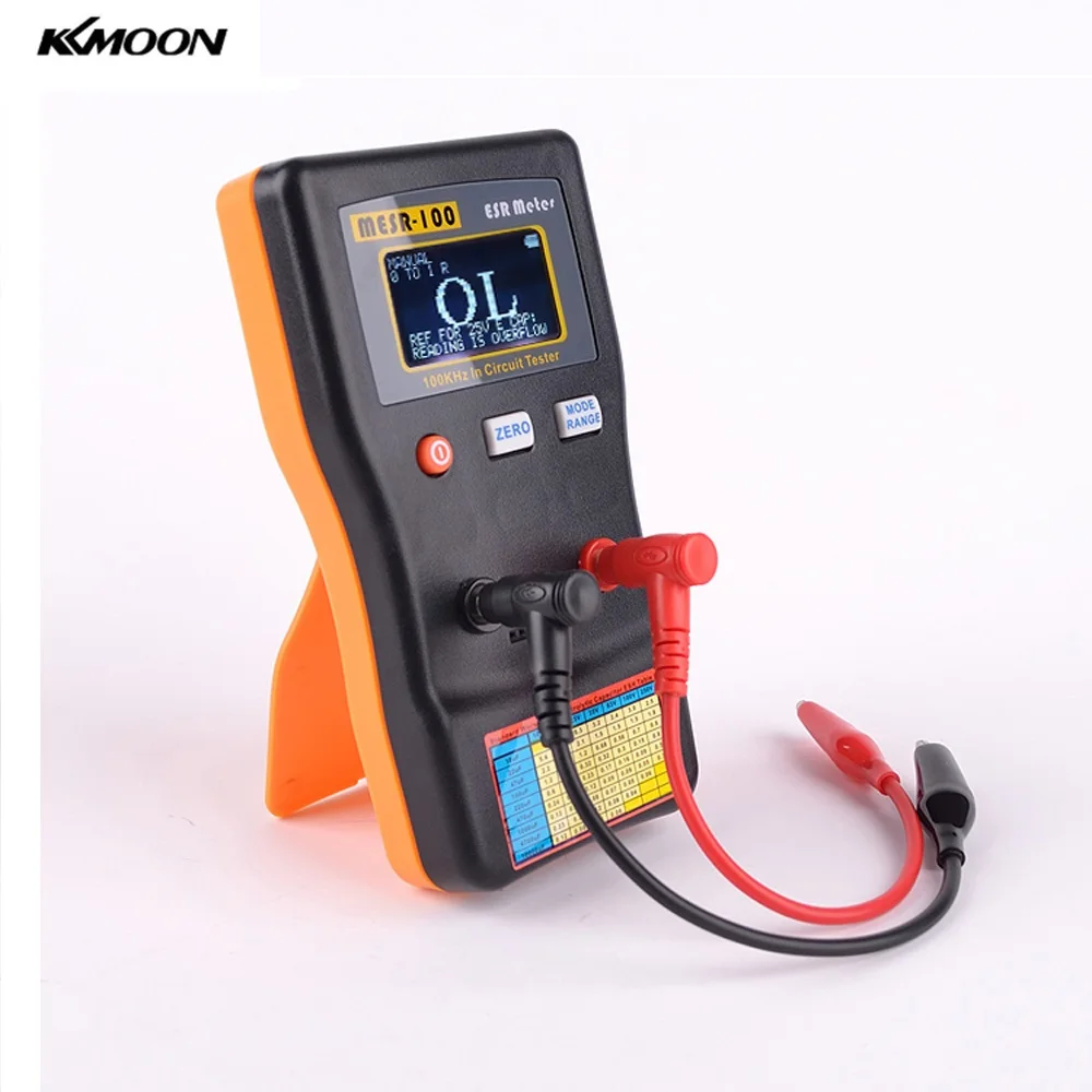 MESR-100/M6013 Digital Multimeter Capacitance Tester ESR Capacitance Ohm Meter Professional Measuring Capacitance Resistance Capacitor Circuit Tester Capacitor Tester