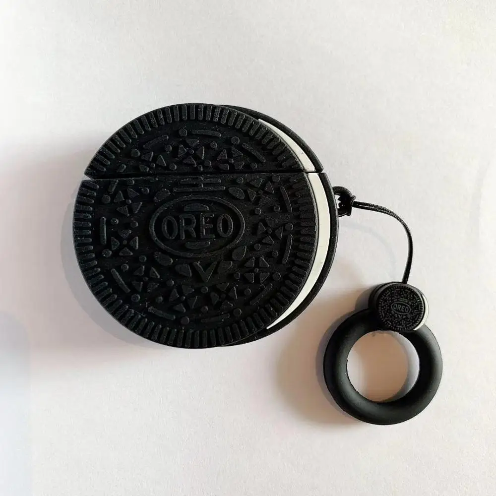 Милый 3D мультфильм анти-падение с кольцом Oreo силиконовый наушник чехол для Apple AirPods 1/2 беспроводной bluetooth чехол для гарнитуры