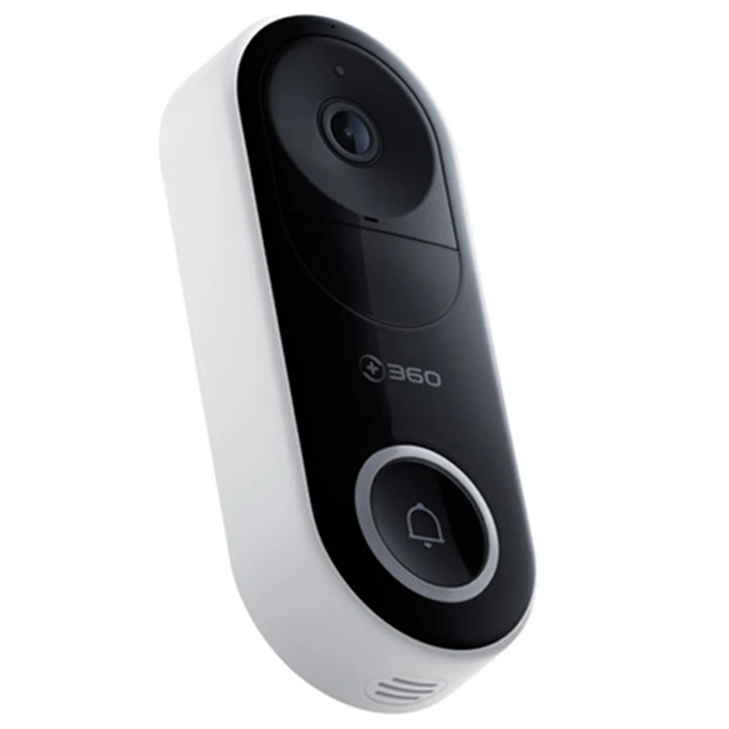 360 D819 смарт видео дверной звонок WiFi 1080P AI распознавание лица работающий на линии