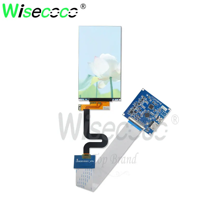 wisecoco 6.3 inch 1440*2560 no backlight  IPS LCD screen  for 3D printer projector LS063R1SX01