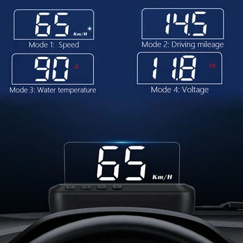 

OBD HUD Head-up display Car Speed Projector Auto Speedometer KMH/MPH Compatiable with All car 6 inch Phone Navigation GPS Holder
