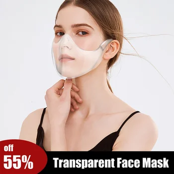 

PM2.5 Protective Mask Outdoor Dust-proof Reusable Transparent Clear Face Mask Breathable Face Shield Mascarillas Plastic Masks