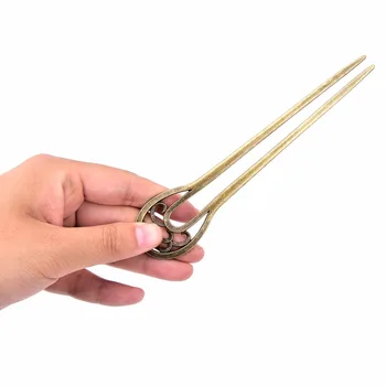 

1PCS Retro Metal Hair Hairpin Simple Ornaments Retro Alloy Hair Pick Square Hair Clip Hair Jewelry High Quality Hot Sell