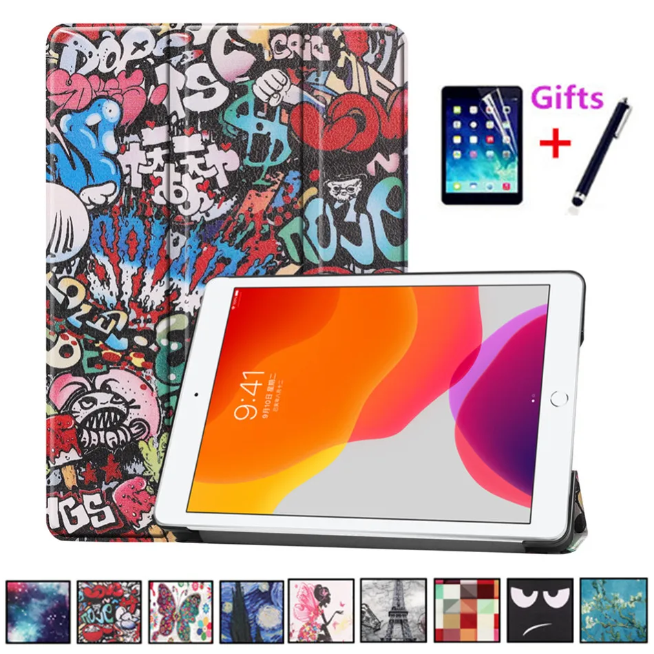 Чехол для iPad 10 2 2019 Apple 8th 2020 A2200 A2198 A2232 умный чехол магнитная Складная подставка +