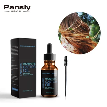 

Hair Growth Natural Castor Oil Essential Oils Calm Prevent Skin Aging Ricino Oil Organic Eyelash Enhancer Eyelash Growth Serum