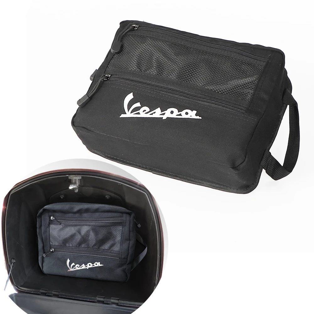 

For Vespa Piaggio GTS GTV LX Sprint Primavera Motorcycle Storage Bag Trunk Inside Toolkit Velcro Case