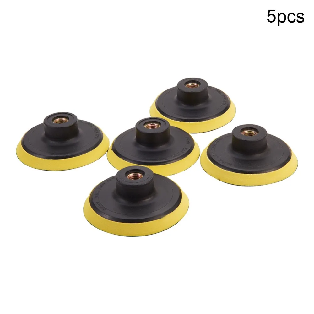 Utoolmart Горячие абразивные инструменты 80/100x10x5 мм шлифовальный станок шлифовальный Полировочный липкий диск подложка Backer Pad 1-7 шт