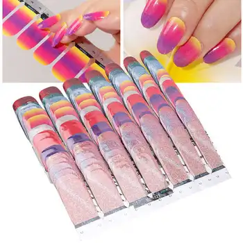 

Nail Stickers 20pcs Nail Polish Stickers Waterproof Long Lasting Nail Art Wraps Manicure Decorations Nails Accessoires