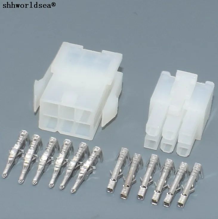 6p Automobile wire connector male female plug 5557 5559 plastic terminal spring terminals | Автомобили и мотоциклы