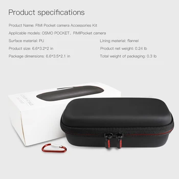 

Portable Handheld Camera Storage Bag Camera Accessory Anti-shock Storage Bag Organizer for DJI Osmo Pocket FIMI PALM