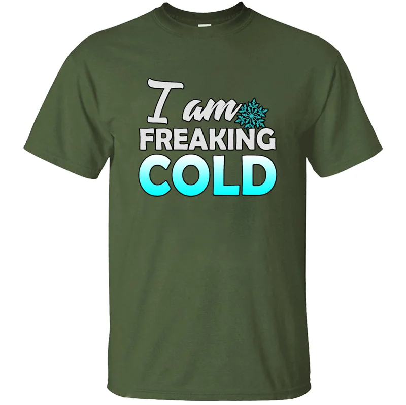 Новая модная удобная футболка с надписью «I Am Fred Cold», Мужская футболка для отдыха с солнечным светом, Мужская футболка в стиле хип-хоп с круглым воротником