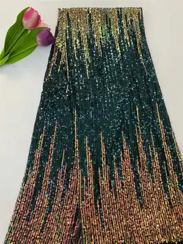 

Factory offers Wedding lace Fabric 2020latest African Sequince Lace tulle lace fabric High quality For Dresses