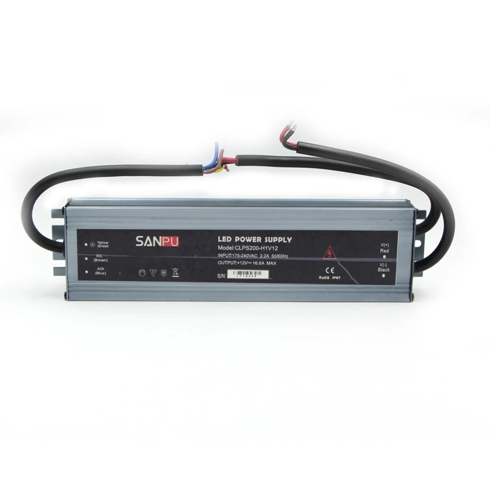 Description Picture 5 of itemLED Strip Power Supply 110V 220V to 12V 24V LED Driver IP67 Waterproof Ultra Thin LED Light Transformer 60W 100W 120W 150W 200W