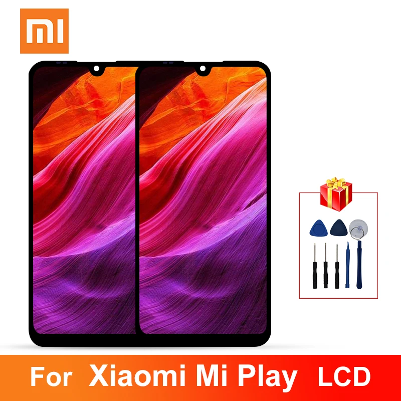 Оригинальный ЖК дисплей для xiaomi mi Play 5 84 дюйма сенсорный дигитайзер панель в сборе детали с рамкой Xiao