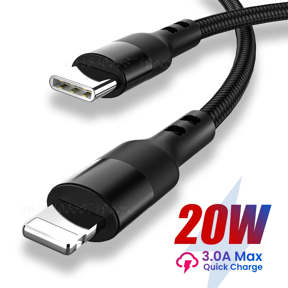 PD 20 Вт Быстрая зарядка USB C зарядный кабель для iphone 13 12 Mini 11 Pro Max XS X 8 7 Plus Type передачи