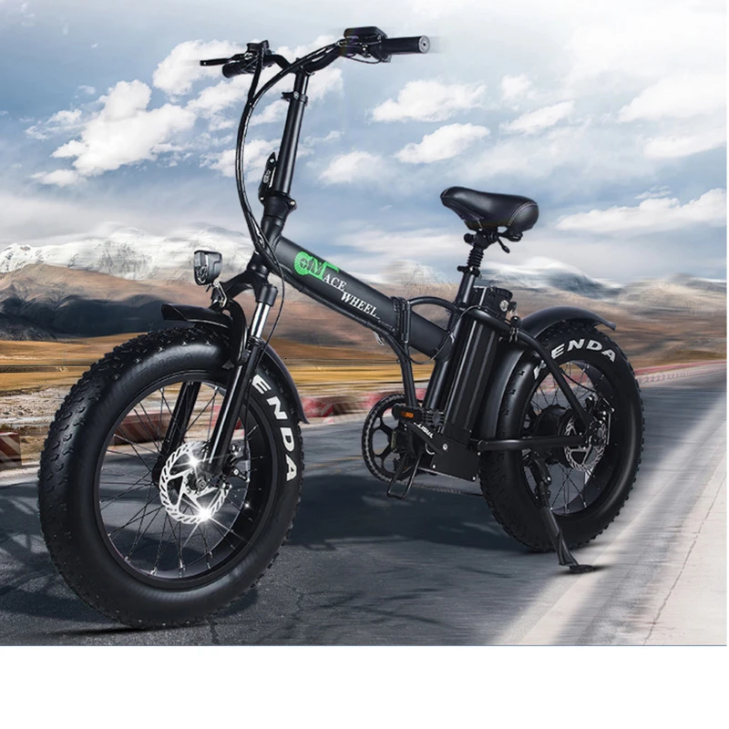 electric bicyc 20inch Electric snow car bicycle 48V15AH lithium battery hidden in frame500W high speed motor fold elect