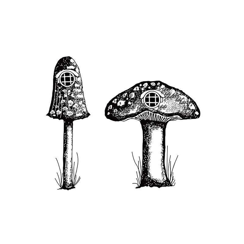 

fairy mushroom rubber stamp Transparent Clear Stamps Silicone Seals for DIY scrapbooking photo album Card Making