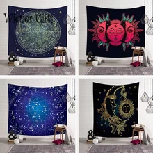 Mandala Wall Hanging Tapestry Psychedelic Art Carpet for Wall Decor Home Hippie Decorative Tapestries Bedside Yoga Mat