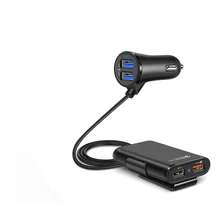 Универсальное 4 USB Автомобильное зарядное устройство Быстрая зарядка 3,0 переднее заднее сиденье QC 3,0 Быстрая зарядка зарядное устройство 12 в 24 в 36 Вт зарядное устройство для телефона адаптер