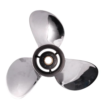 

11 1/8X14-F Boat Motor Stainless Steel Propeller for Yamaha 40HP 50HP Outboard Motor 11 1/8 x 14 -F