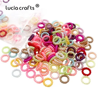 

Lucia Crafts 100pcs 3 style ABS Hollow Round Imitation Flatback Scrapbook DIY Art Embellishments Accessories F0321