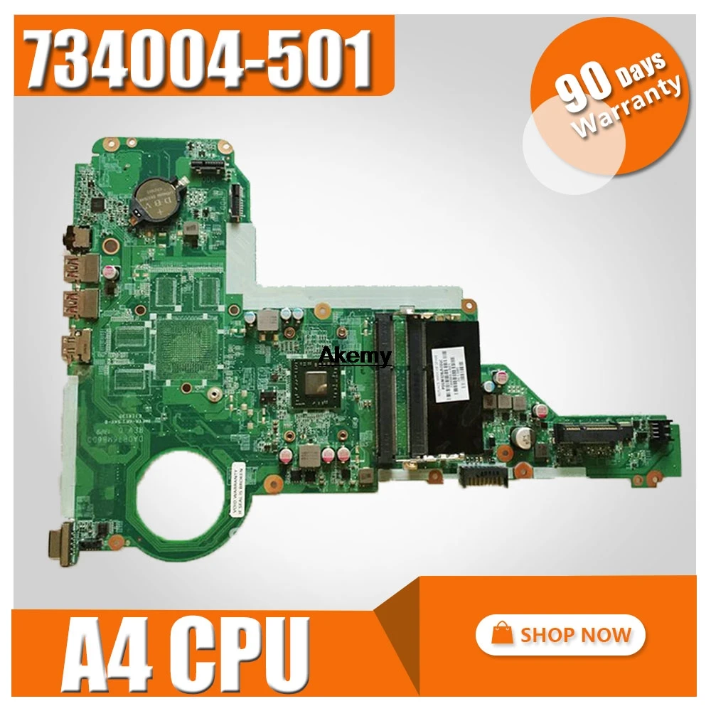 734004-001 734004-501 для hp Pavilion 14-E 15-E серии Материнская плата для ноутбука DA0R76MB6D0 REV: D A4-5000 734004-001
