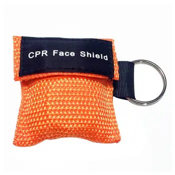 

CPR Resuscitator Mask First Aid Skill Training Face Protection Breathing Mask Mouth Breath One-way Valve Tool