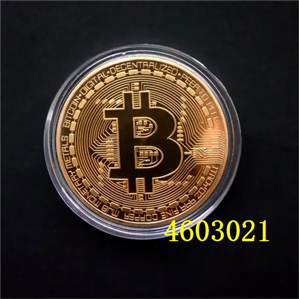 Позолоченная монета Биткоин Коллекционная художественная коллекция подарок физический памятный Casascius бит BTC Металл антикварная имитация