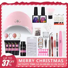 Полный маникюрный набор для маникюрного комплекта 36 Вт Светодиодный светильник для маникюра Набор полигель-лака набор для маникюра Набор инструментов все для маникюра