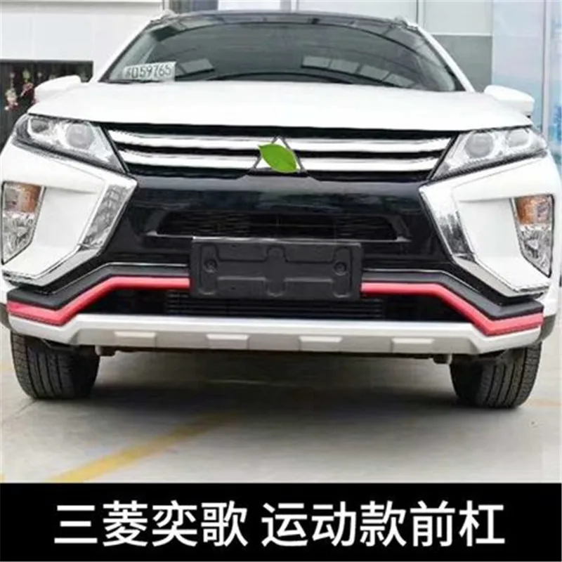 Высокое качество пластик ABS Хром Передний Задний бампер Накладка для Mitsubishi Eclipse Cross- автомобильный Стайлинг - Цвет: 4