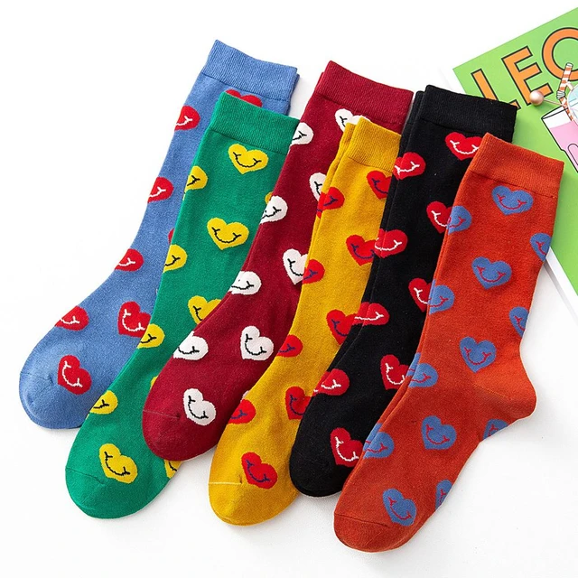 Lot de 5 chaussettes fille cœurs multicolores - étoile