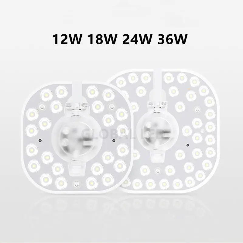 Panneau d'éclairage circulaire à LED SMD, panneau de plafond rond, panneau  de lampe circulaire, ampoules, 36W, 34W, 18W, 12W, AC 220V, 230V, 240V -  AliExpress