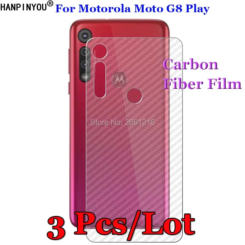 3 шт./лот для Motorola Moto G8 Play 6 2 дюйма 3D противоскользящая задняя пленка из
