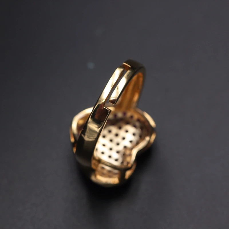 Великолепное многоцветное кольцо в форме сердца для женщин, полностью проложенное микро кубическим цирконием, регулируемое Золотое CZ роскошное свадебное кольцо