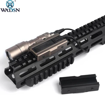 

WADSN Airsoft CNC Metal Remote Switch Button Slot Mount System for Surefir M300 M600 Weapon Lights Fit 20mm Picatinny Rails