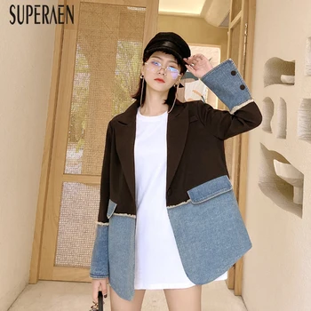 

SuperAen Fashion Suit Jackets Women 2020 Spring New Korean-style Ladies Jackets Casual Long Sleeve Wild Women Clothing