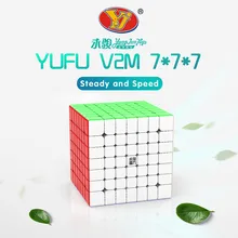 YJ Yufu V2M 7x7x7 магнитные скоростные кубики, профессиональный кубик-головоломка 7х7, магниты, без наклеек, Cubo Magico, развивающие игрушки для подарка