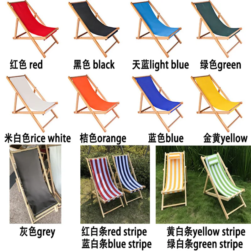 K-STAR Outdoor Beach Chair Camping Folding Chair Solid Wood Canvas Arm Wooden Deck sillas de playa somb