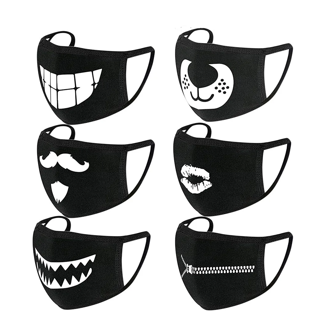Набивным рисунком маска многоразовые Респиратор маски для лица рта Обложка