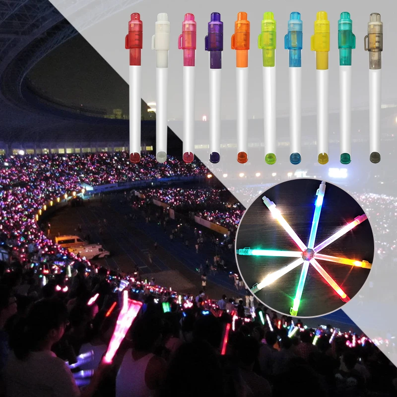 

Korea LED Glowing Light Stick World Bar Light-Up Blinking Lightstick Party Concert Support Glowing Lamp Night Light Fan Gift Hot