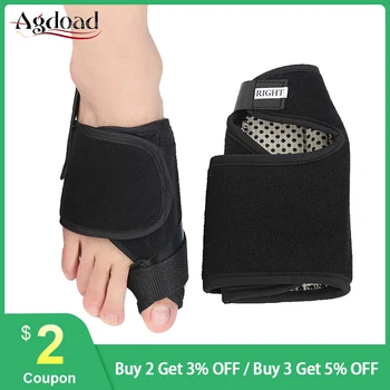 

1pair Self-heating Bunion Corrector Toe Straighteners Foot Thumb Toes Valgus Orthotics Corrector Hallux Valgus Toe Correction