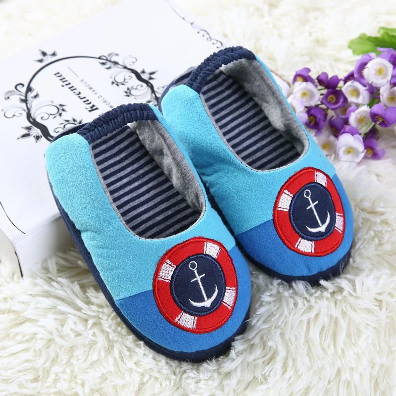 Мягкие Нескользящие тапочки для мальчиков и девочек; хлопковая домашняя детская обувь; популярные тапочки для малышей; тапочки для малышей