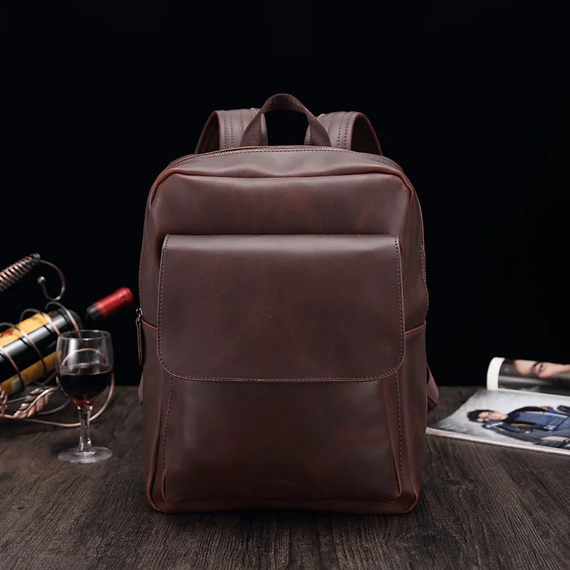 

New retro casual computer backpack fashion travel bag tide men's backpack