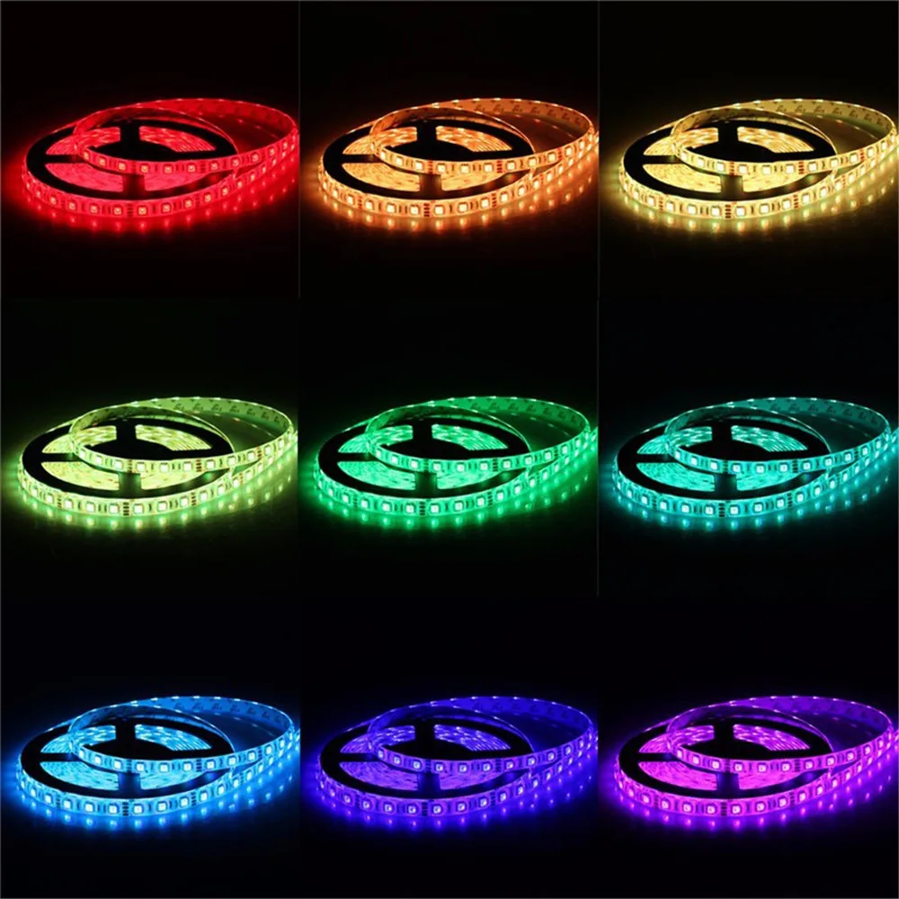 СВЕТОДИОДНАЯ лента SMD 5050 5 м 10 15 12 В постоянного тока RGB световая s