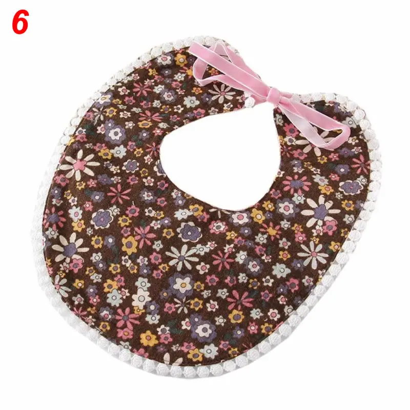 Fashion Newborn Baby Bibs Washable Kids Girls And Boys Cotton Triangle Children Feeding Accessories - Цвет: 6