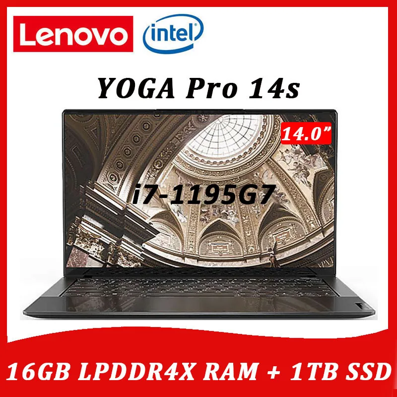 Ноутбук Lenovo YOGA Pro 14s 2021 новый ноутбук Intel i7-1195G7 Windows11 16 ГБ 1 ТБ SSD 14 дюймов IPS 4K