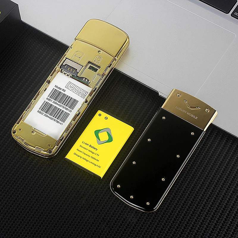 Роскошный телефон Cectdigi K6 разблокированный двойной Sim Bluetooth мобильный телефон без камеры Quad Band GSM Senior русская клавиатура Сотовый телефон